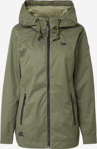 Ragwear Between-Season Jacket 'ZUZKA' in Green: front