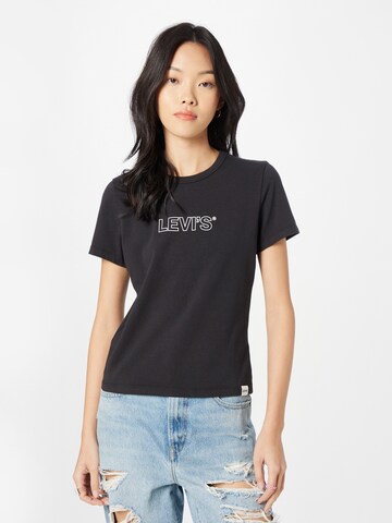 LEVI'S ® Majica 'Graphic Rickie Tee' | črna barva: sprednja stran