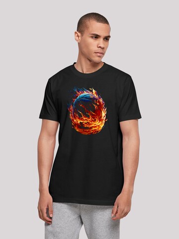 T-Shirt F4NT4STIC en noir : devant