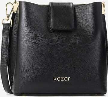 Borsa a mano di Kazar in nero: frontale