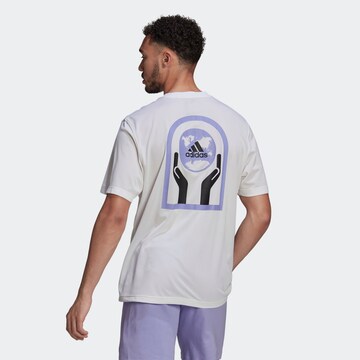 T-Shirt fonctionnel ADIDAS SPORTSWEAR en blanc