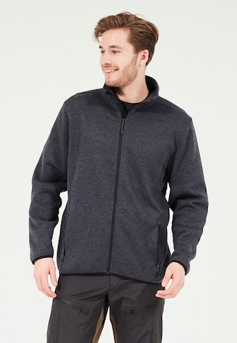 Whistler Athletic fleece jacket 'Pareman' in Grey: front