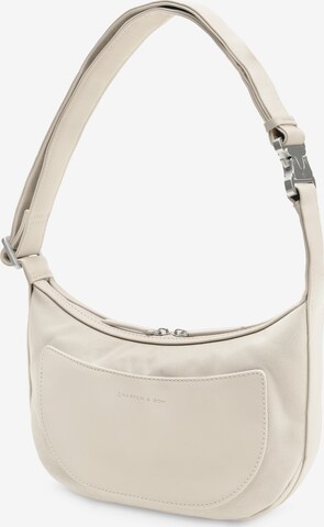 Kapten & Son Shoulder Bag 'Torsby' in Beige: front