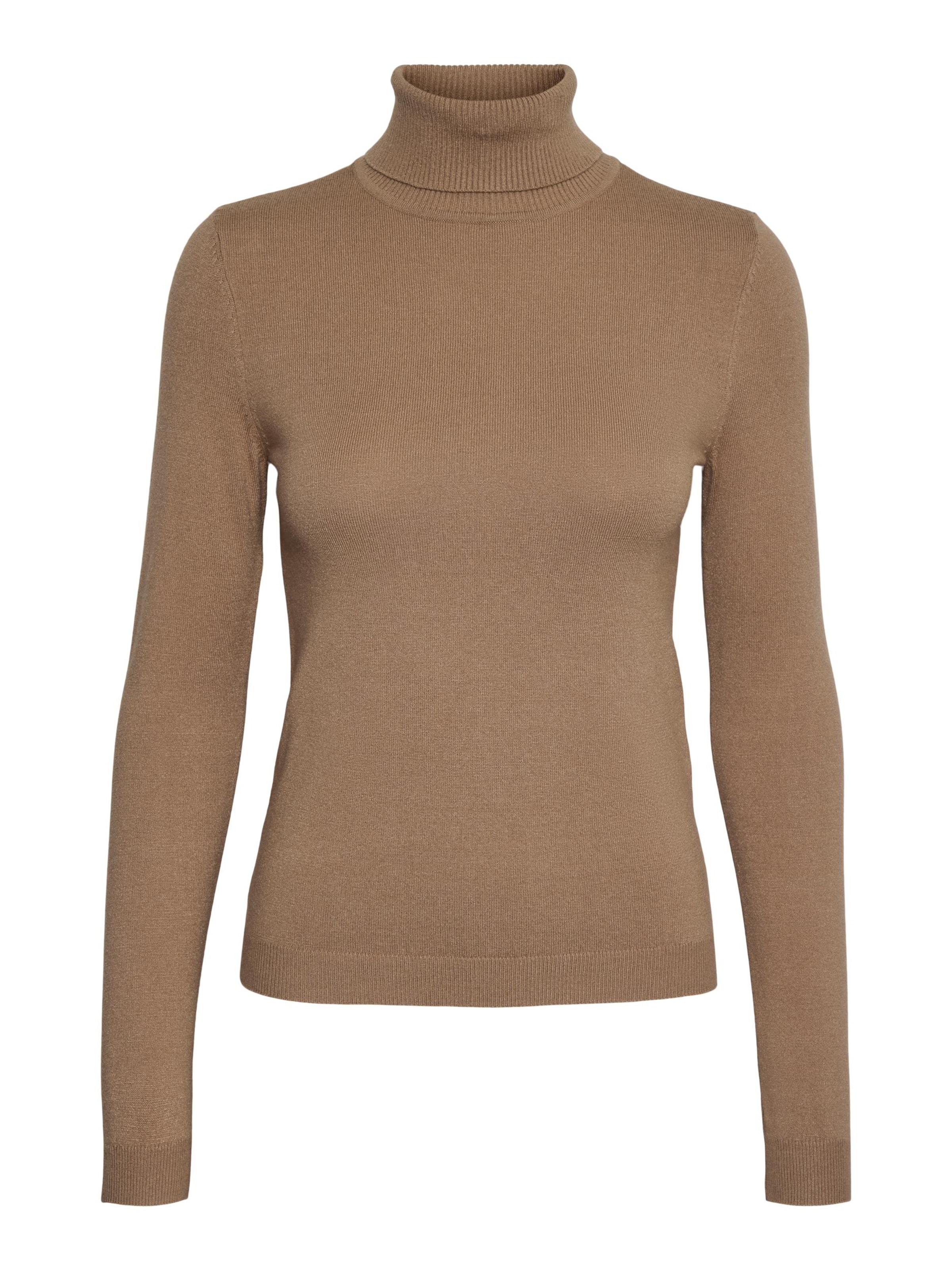VERO MODA Pullover 'VMHappiness' i brun: forside