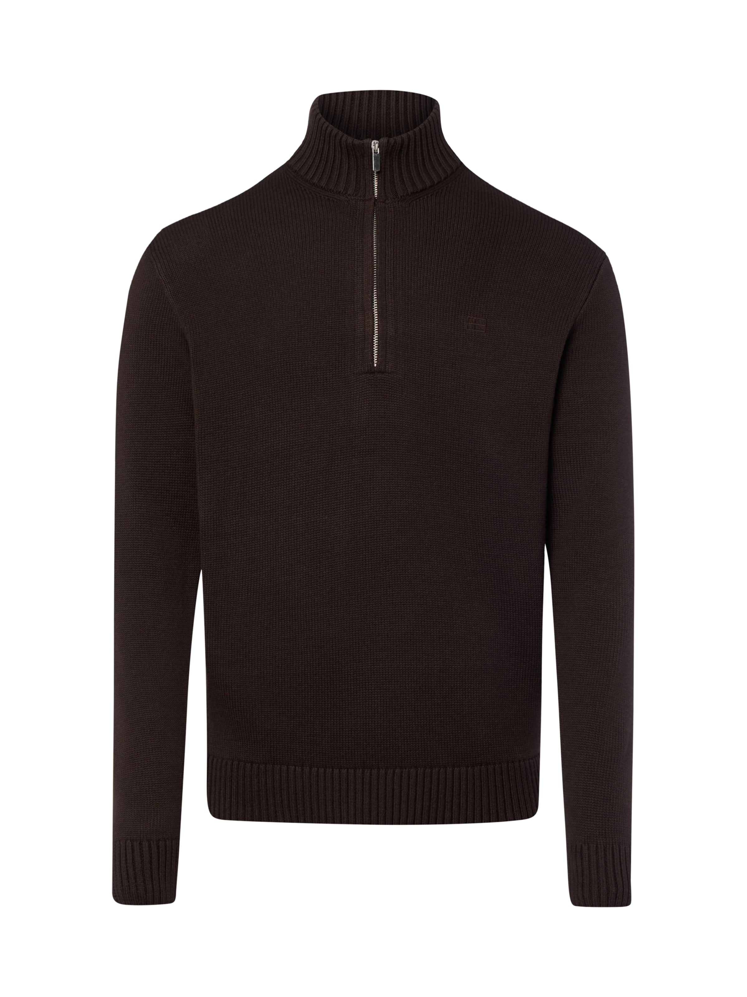 Pull-over Nils Sundström en marron : devant