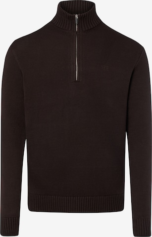 Pull-over Nils Sundström en marron : devant