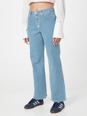 Wide leg Jeans de la Dorothy Perkins pe albastru: față