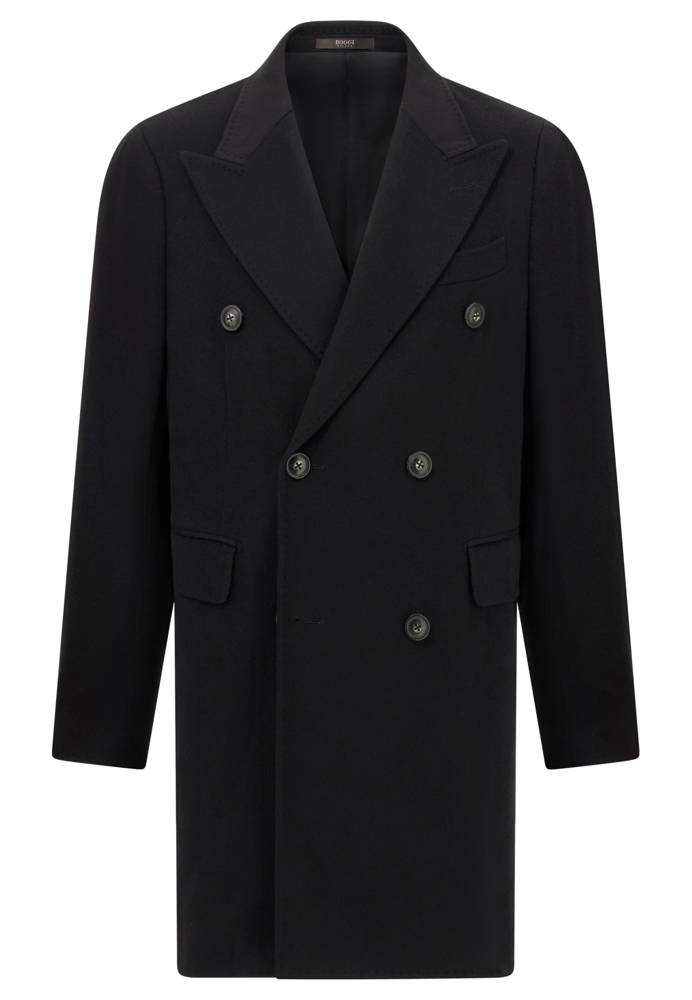 Boggi Milano Демисезонное пальто в Черный: спереди