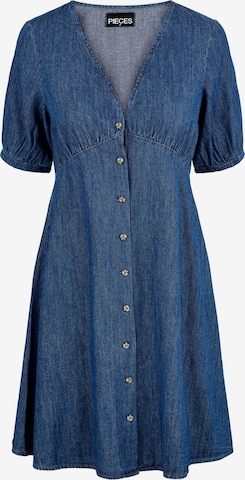 PIECES Dolga srajca 'Vibe' | modra barva: sprednja stran