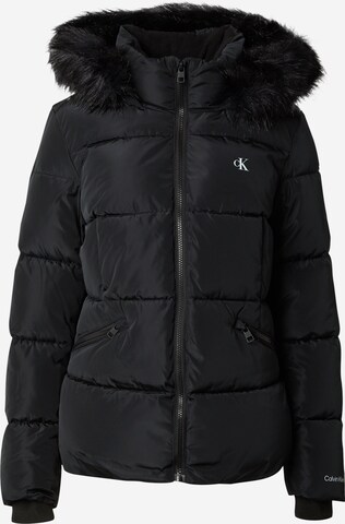 Calvin Klein Jeans Зимняя куртка в Черный: спереди