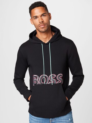 BOSS Sweatshirt 'Soody' in Black: front