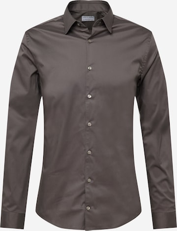 Tiger of Sweden Button Up Shirt 'FILBRODIE' in Grey: front