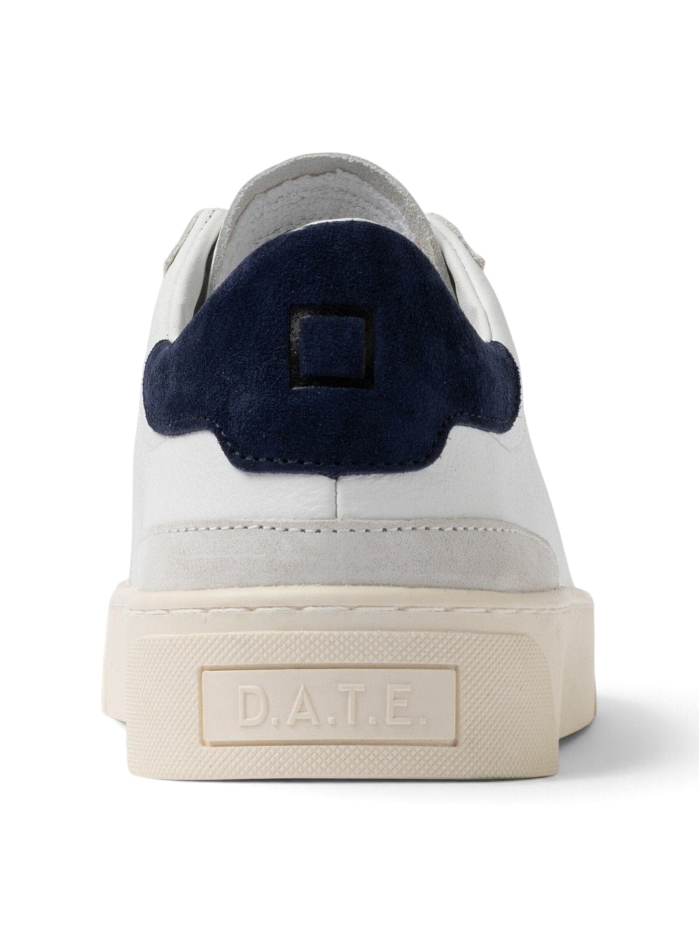 Sneaker bassa 'SONICA CALF WHITE-BLUE' di D.A.T.E in bianco