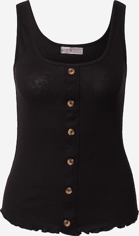 Stitch and Soul Top in Black: front