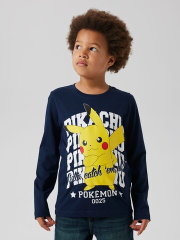 NAME IT Shirt 'NKMAST POKEMON' in Blau: Vorderseite