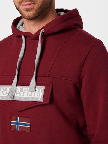 NAPAPIJRI Sweatshirt i rød