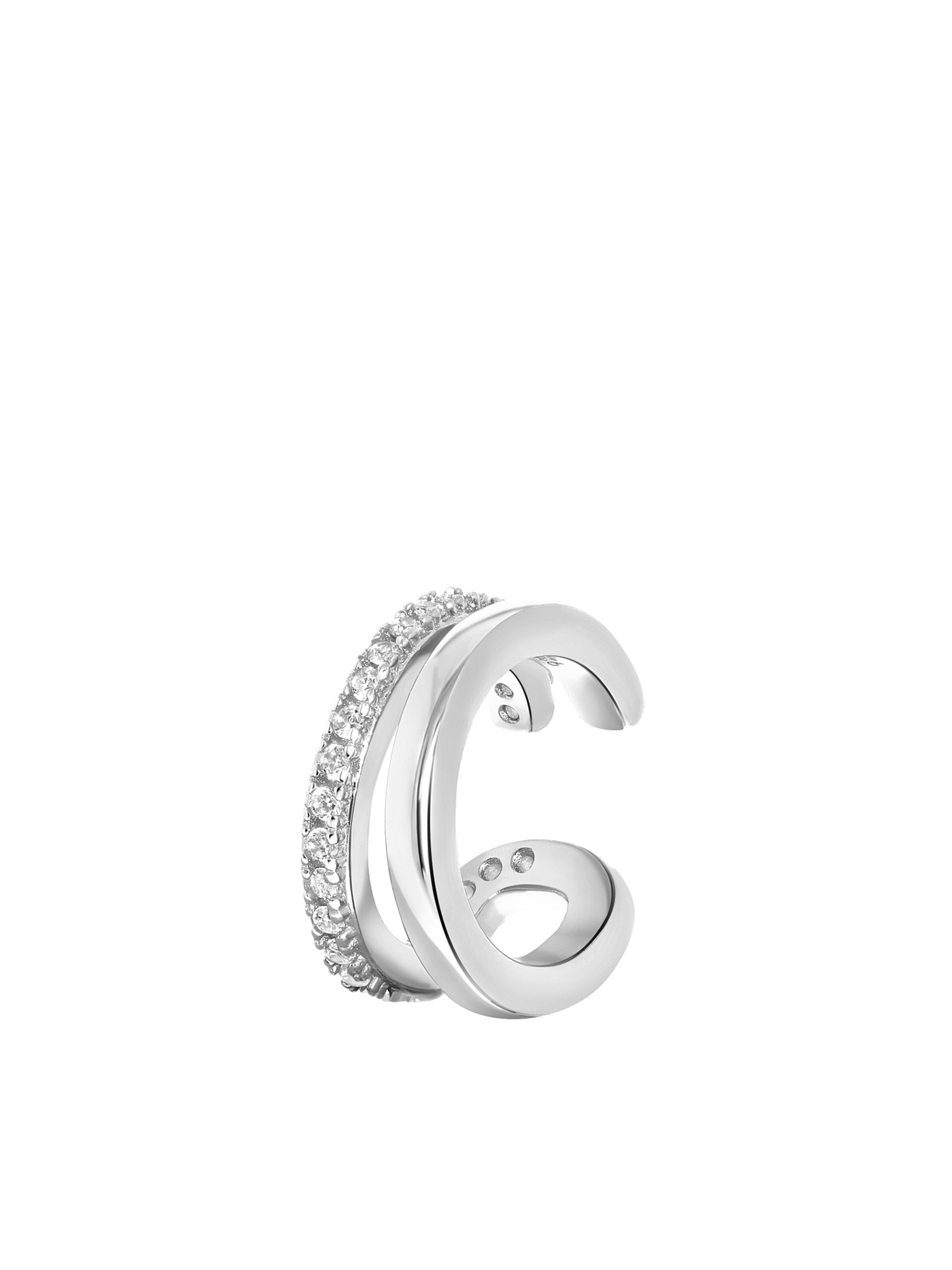 Lucardi Oorbellen in Zilver: voorkant