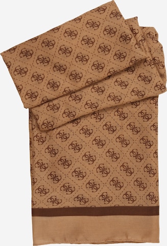 smėlio GUESS Šalikas 'KATYA SCARF 90X180': priekis