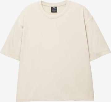 Pull&Bear Koszulka w kolorze beżowy: przód