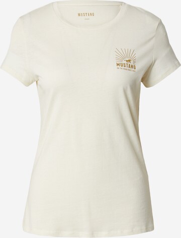 Maglietta 'ALEXIA' di MUSTANG in bianco: frontale