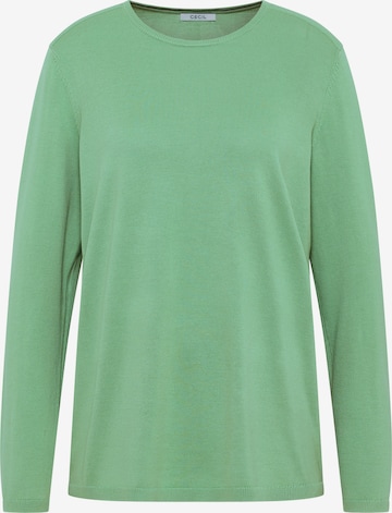 CECIL Sweater in Green: front