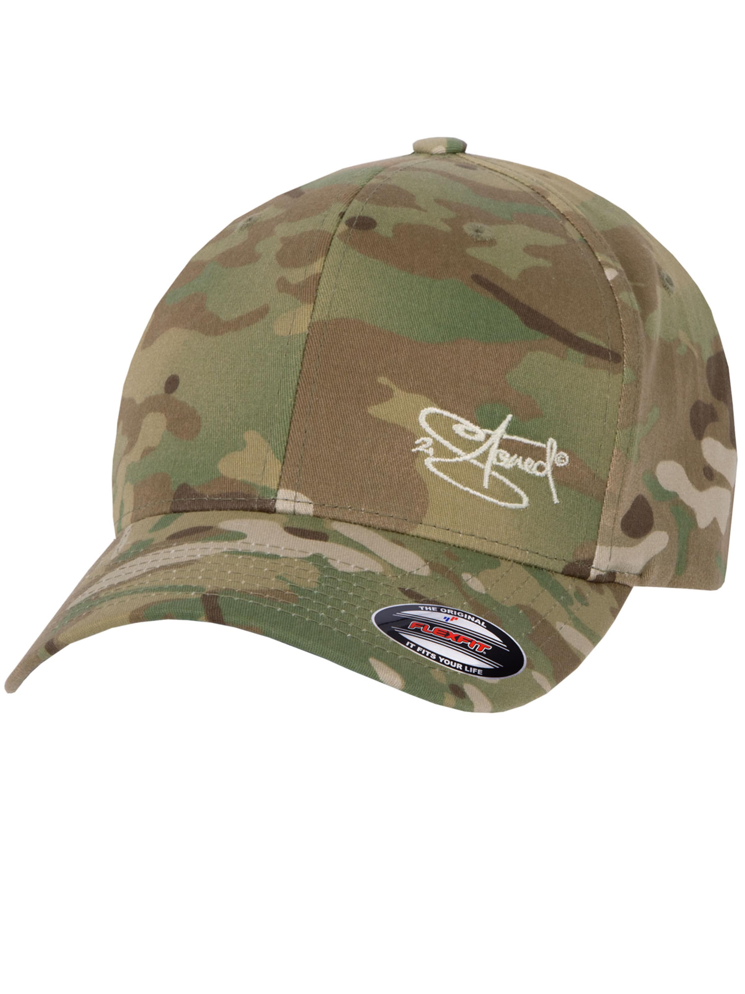 2Stoned Cap 'Flexfit Multicam' in Green: front