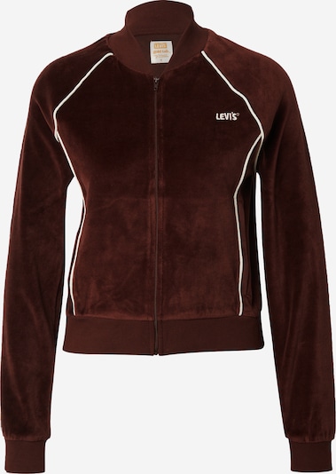 LEVI'S ® Veste de survêtement 'GT Ivy League Zip' en bordeaux / blanc, Vue avec produit