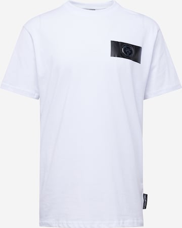 T-Shirt Plein Sport en blanc : devant