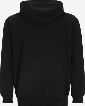 Jack & Jones Plus - Sudadera con cremallera 'MIKK' en negro