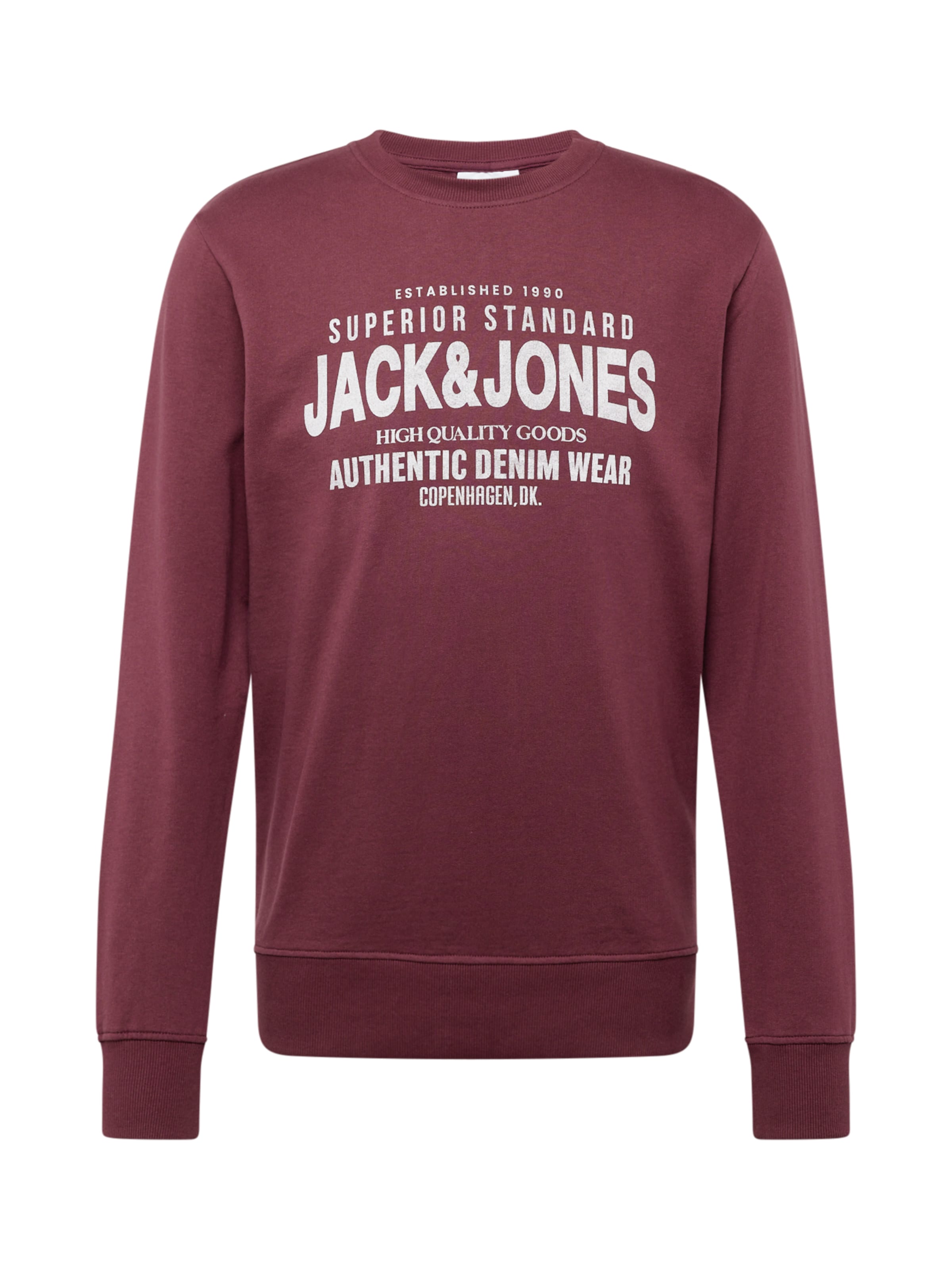 JACK & JONES Sweatshirt 'JJJeans' in Red: front