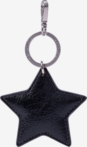 Gretchen Schlüsselanhänger 'Star' in Schwarz: Vorderseite