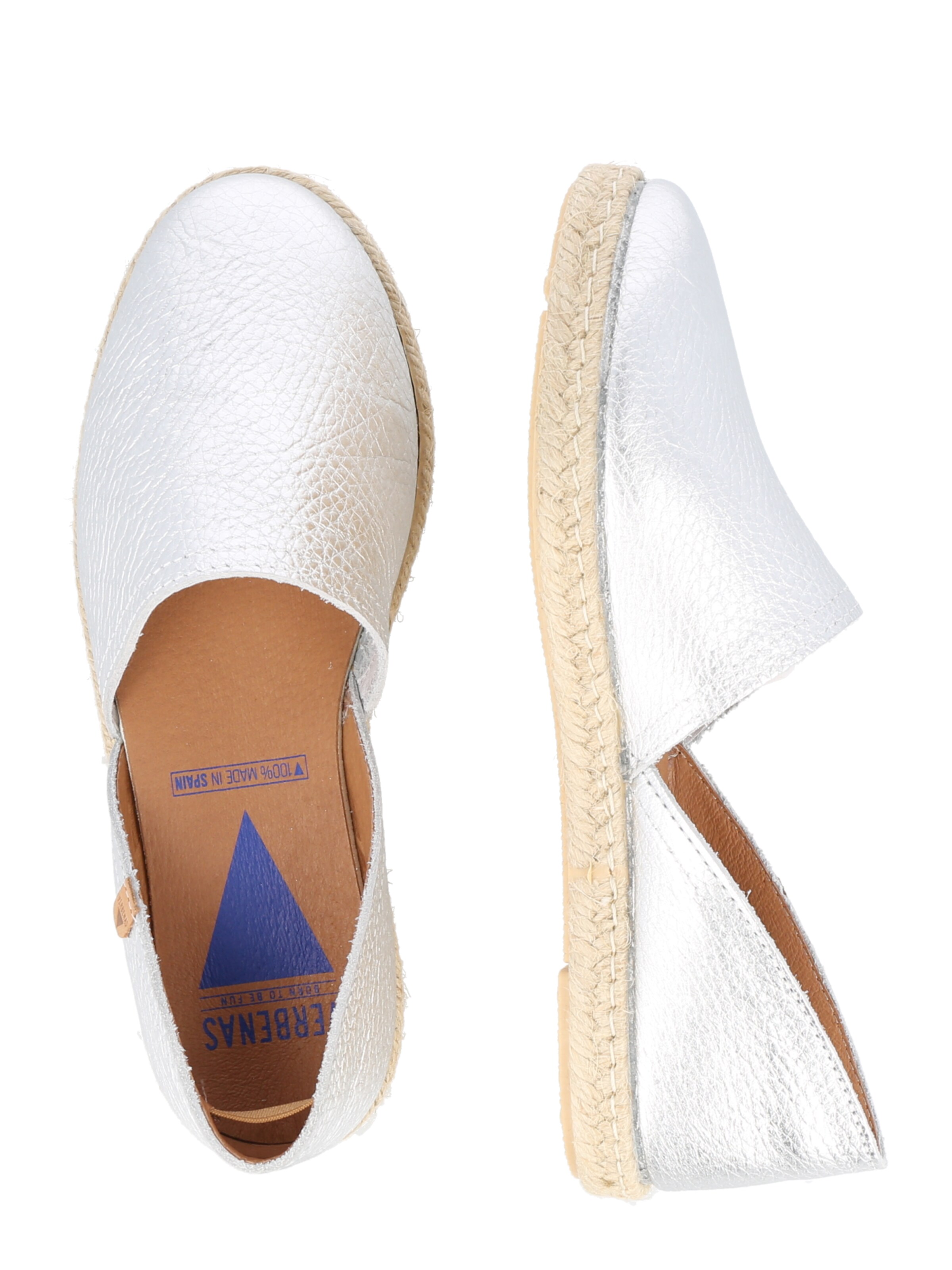VERBENAS Espadrilles 'Carmen' in Silver