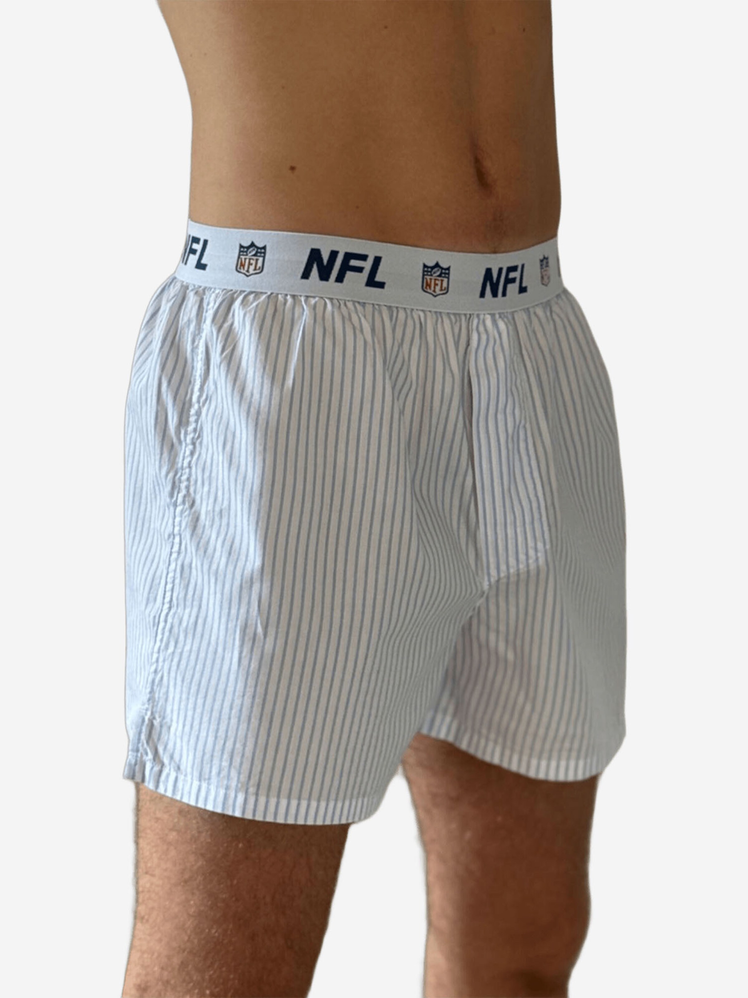 Huddle Boxer shorts ' NFL Shield Stripe ' in Blue