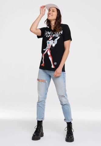 LOGOSHIRT Shirt 'Captain Future' in Black