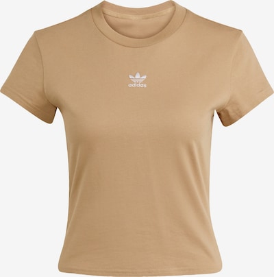 Marškinėliai 'Essentials' iš ADIDAS ORIGINALS, spalva – kapučino spalva / balta, Prekių apžvalga