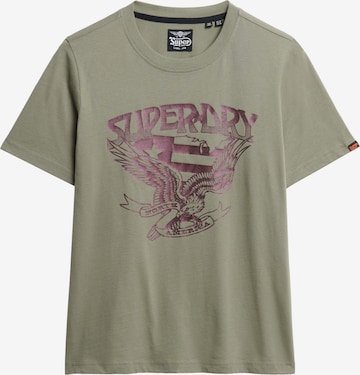 T-shirt 'American Eagle' Superdry en vert : devant