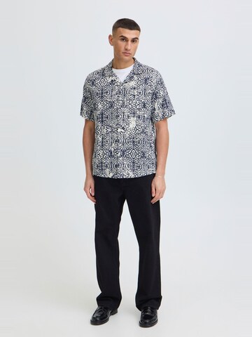 !Solid Comfort fit Button Up Shirt ' SDUwels ' in Blue