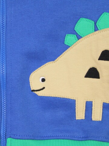 Toby Tiger Zip-Up Hoodie 'Dinosaurier' in Blue