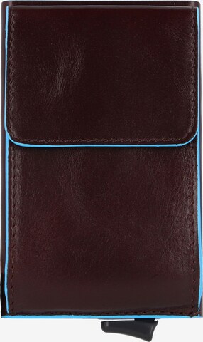 Piquadro Wallet 'Blue Square' in Brown: front