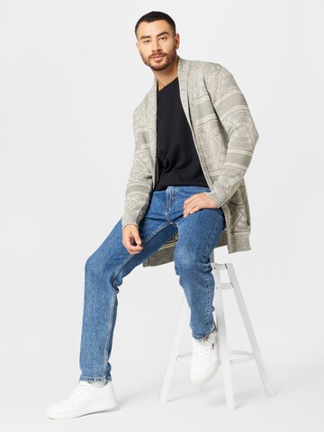 INDICODE JEANS Knit Cardigan 'Burger' in White