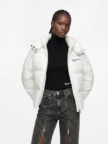 KARL LAGERFELD JEANS Prechodná bunda - Béžová: predná strana