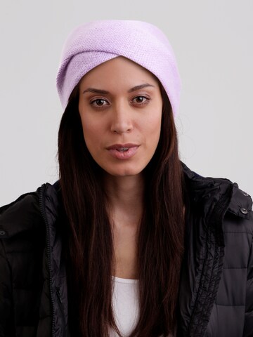 Bandeau CASH-MERE.CH en violet : devant