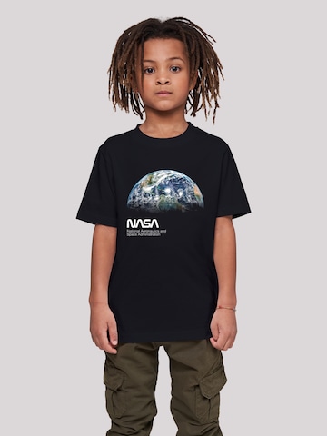 T-Shirt 'NASA View Of The Earth' F4NT4STIC en noir : devant