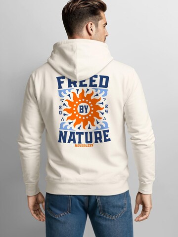 Neverless Sweatshirt 'Freed By Nature' in Beige