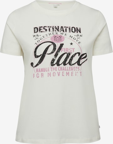 QS Shirt in Beige: front