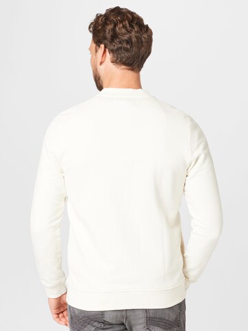 TOM TAILOR DENIM Zip-Up Hoodie in Beige