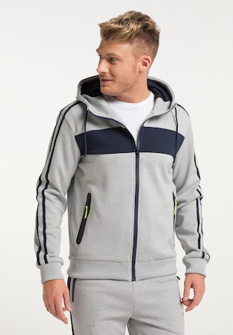 Mo SPORTS Sweat jacket in Grey: front