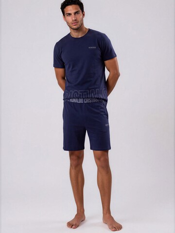 Pyjama long ' BASIC Shorty ' CR7 - Cristiano Ronaldo en bleu