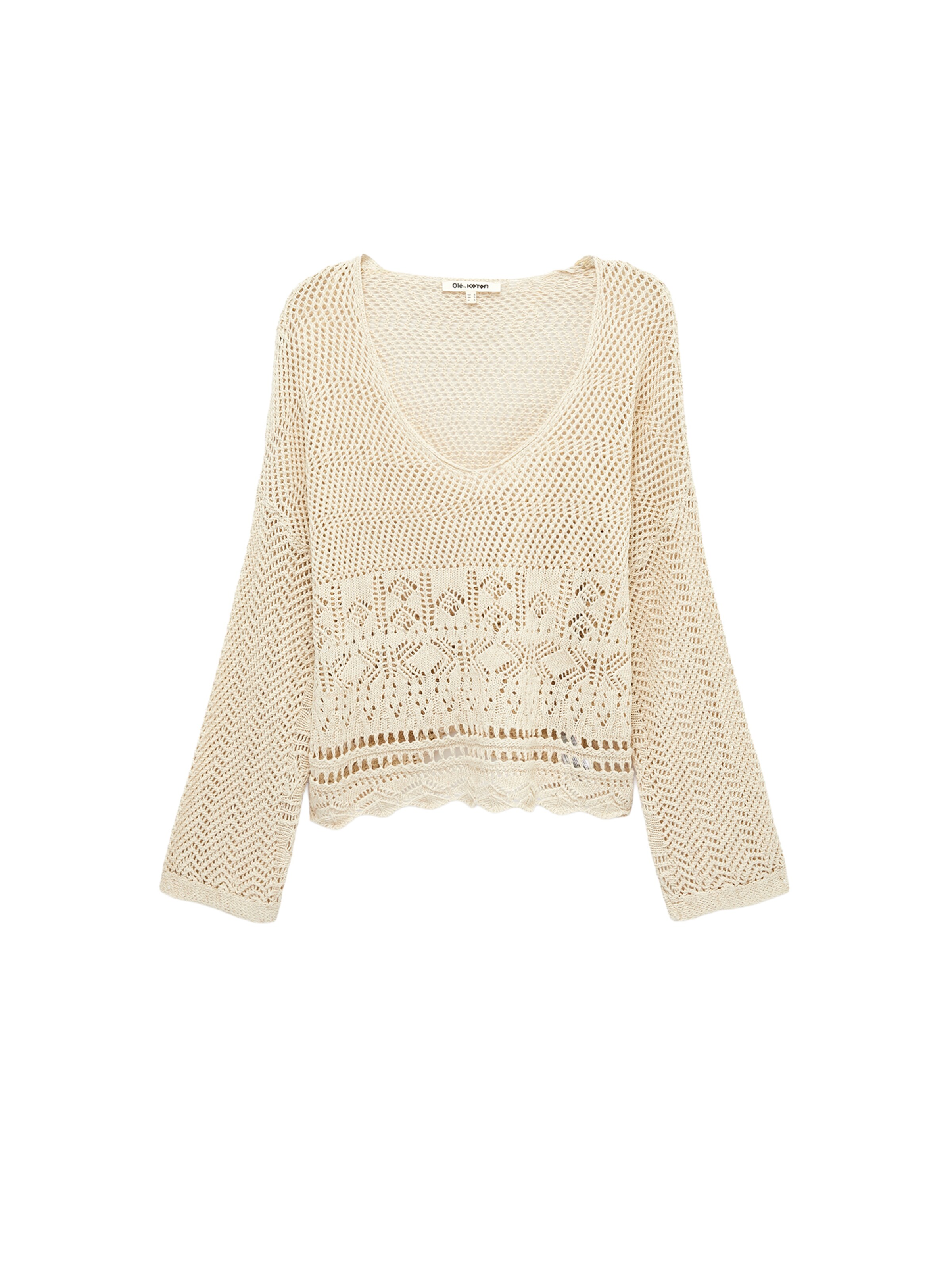 Koton Sweatshirt in Beige: front