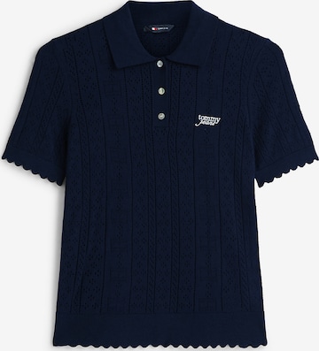 Pull-over Tommy Jeans en bleu : devant